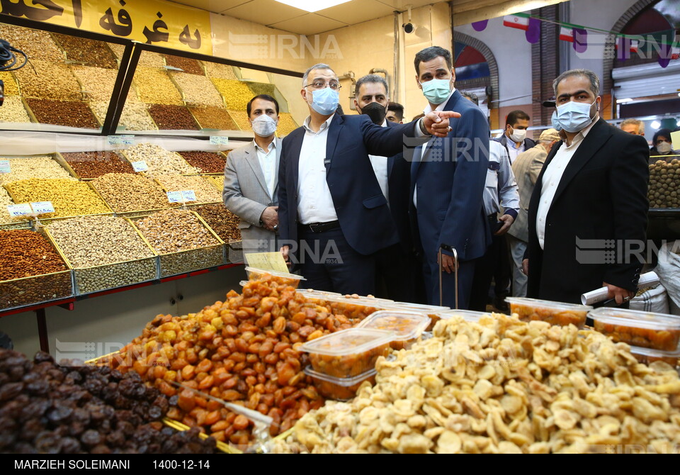 بازدید شهردار تهران از بازار میوه تره بار جلال آل احمد