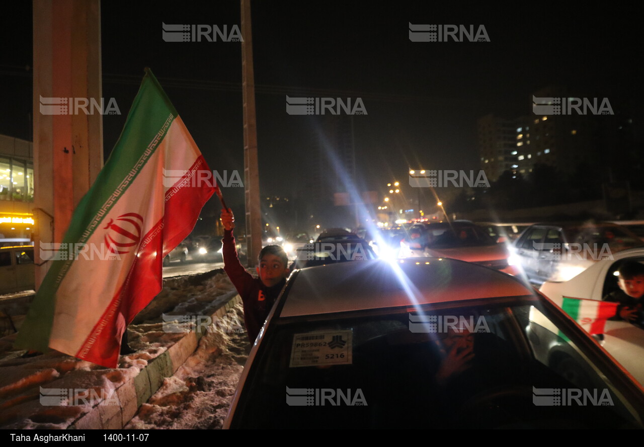 شادی مردم ارومیه پس از صعود ایران به جام جهانی قطر