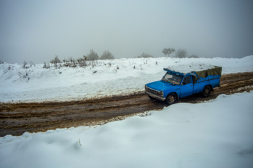 Nieve otoñal en Mazandarán