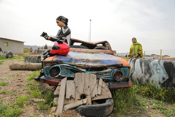 Course moto mini GP à Téhéran 