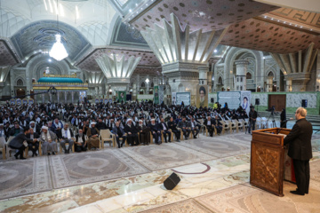 سخنرانی سید عبدالله صفی الدین نماینده حزب الله در تهران در اجتماع طلاب و دانشجویان بین الملل مقیم ایران همزمان با اربعین شهادت سید حسن نصرالله