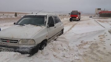 برف و بوران زمستانی و سفیدپوش شدن دامغان