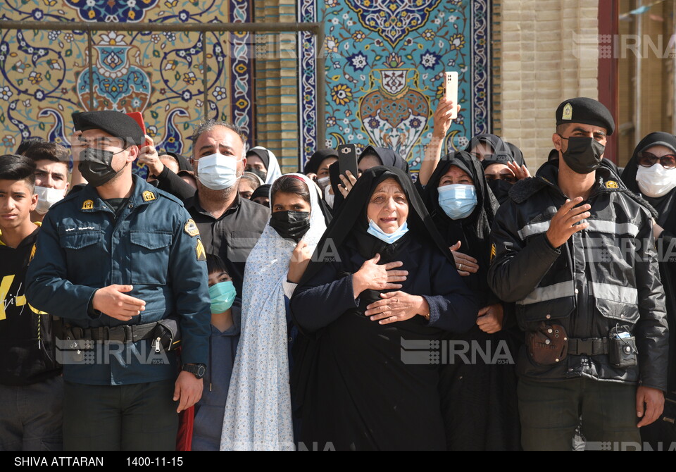 بدرقه شهید نیروی انتظامی در شیراز