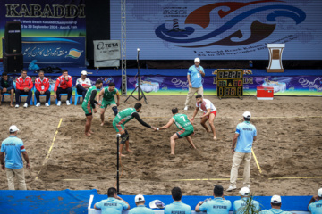 Iran : tournoi de championnat du monde du Kabaddi sur la plage