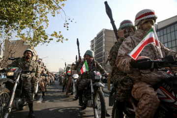 110 000 membres des forces Basij organisent un exercice pro-palestinien à Téhéran