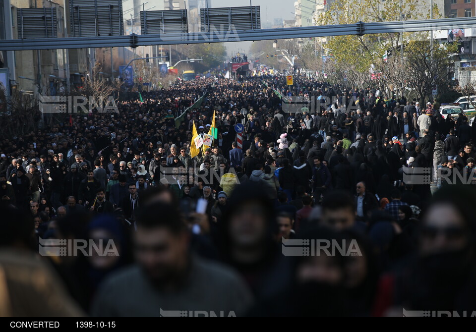 وداع با سربازان وطن - تشییع پیکر سردار سلیمانی