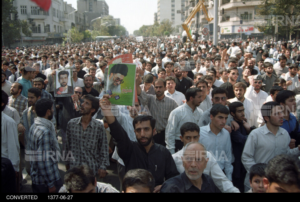 مراسم تشییع شهید محمود صارمی خبرنگار ایرنا و شهدای دیپلمات ایران در مزار شریف