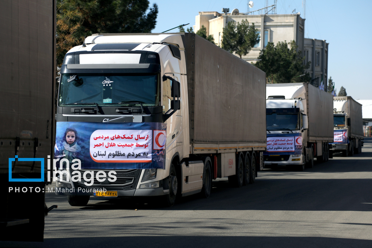 ارسال اقلام زیستی و امدادی هلال‌احمر به لبنان