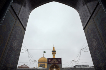 Chute de neiges à Mashhad dans le nord-est iranien 