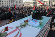 Funeral procession held for martyr Seyed Davoud Bitaraf