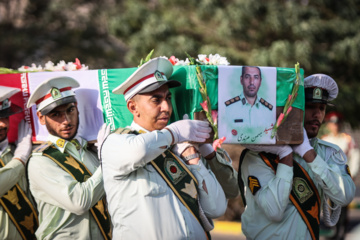 تشییع پیکر شهید مدافع امنیت «بهمن مرندی»