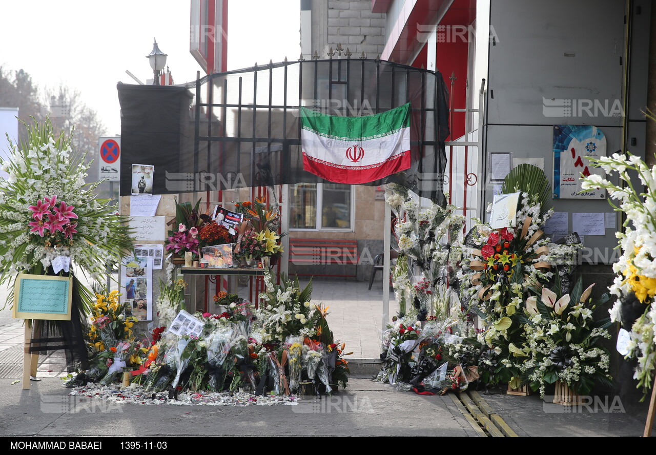 همدردی شهروندان تهرانی با شهدای آتش نشان