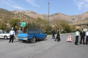 اعمال محدودیت در ورودو خروج از شهر ایلام