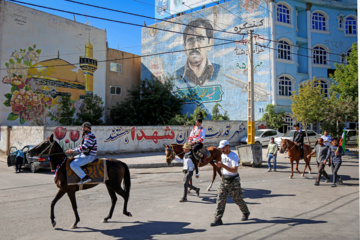 کاروان سوارکاران بجنورد در راه مشهد الرضا (ع)