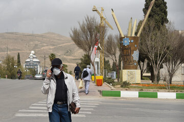 گرد و خاک شدید در شیراز