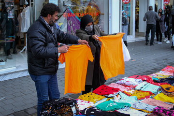 Mercado de compras de Año Nuevo en Irán
