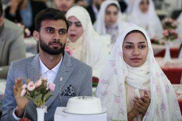 Cérémonie de mariage étudiant à l’Université militaire Imam Hossein (béni soit-il)