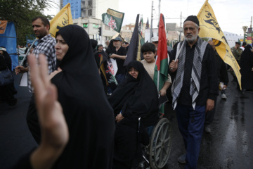 Arbaeen mourners hold rally