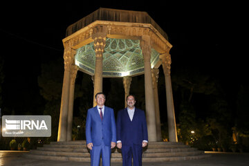 Tajikistan interior minister visit Tomb of Hafez