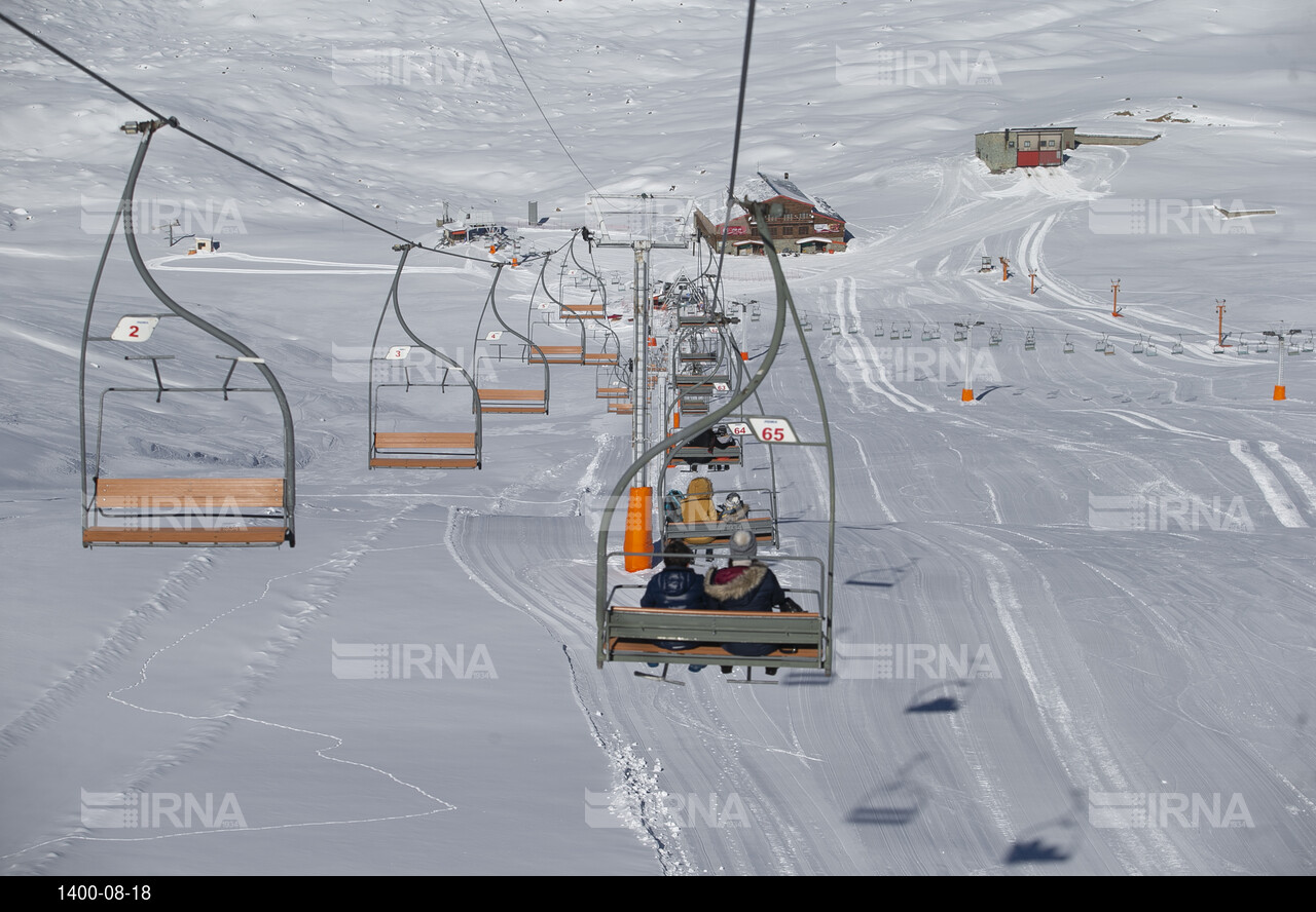 آماده سازی پیست اسکی مجموعه توچال