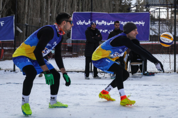 Tournoi national de volley-ball sur neige à Dizin