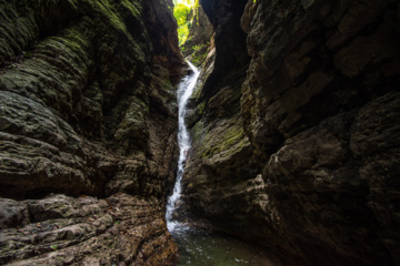 Behesht Baran Waterfall in Iran