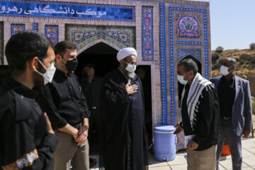 عزاداری جاماندگان اربعین حسینی در جوار شهدای گمنام دانشگاه شیراز