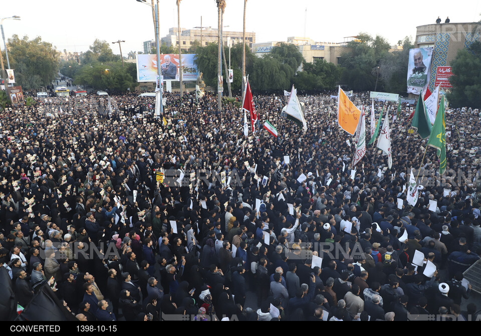 تشییع پیکر شهید قاسم سلیمانی در اهواز