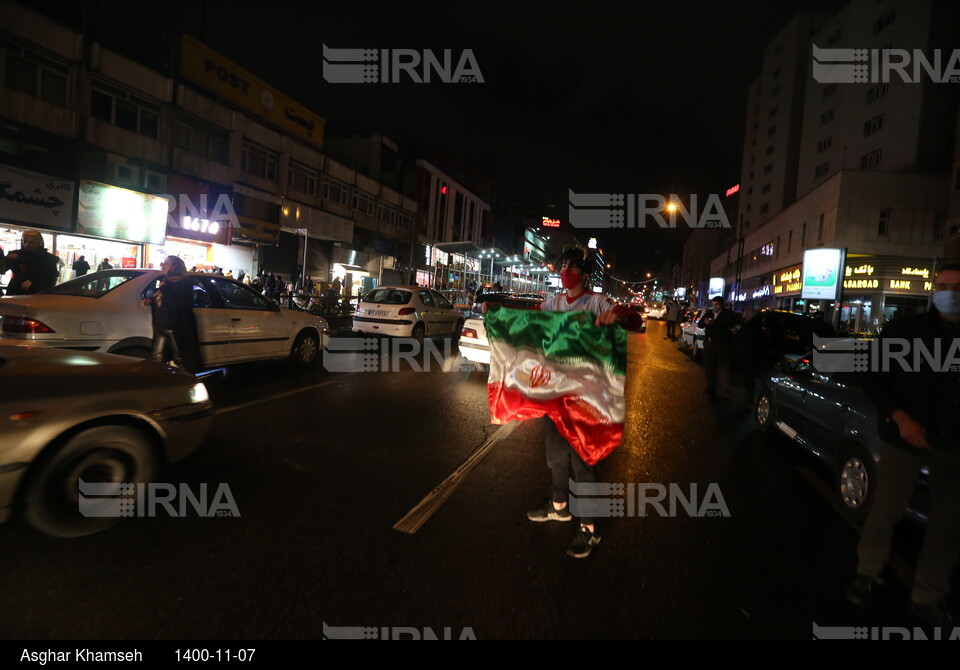 شادی مردم پس از صعود ایران به جام جهانی قطر