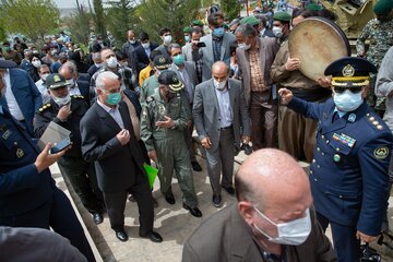 مراسم بزرگداشت امیر سرتیپ خلبان فرج الله براتپور در کرمانشاه