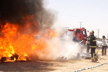 انحصار اطفای حریق با فناوری CAFS در قم شکسته شد