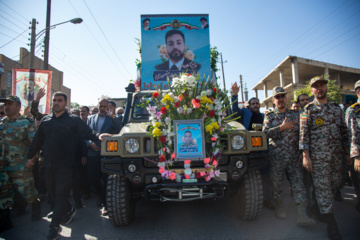 تشییع پیکر شهید «سجاد منصوری» در کرمانشاه