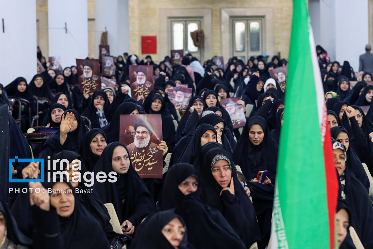 مراسم بزرگداشت شهادت «سید حسن نصرالله» - زنجان