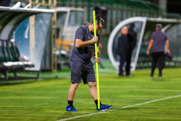 Iran : Entraînement de l'équipe nationale de football, le mardi 3 septembre 2024 au stade Foulad Shahr de la ville d’Ispahan au centre avant le match contre le Kirghizistan au troisième tour de qualification de la Coupe du monde 2026. (Photo : Rassoul Shojaï)