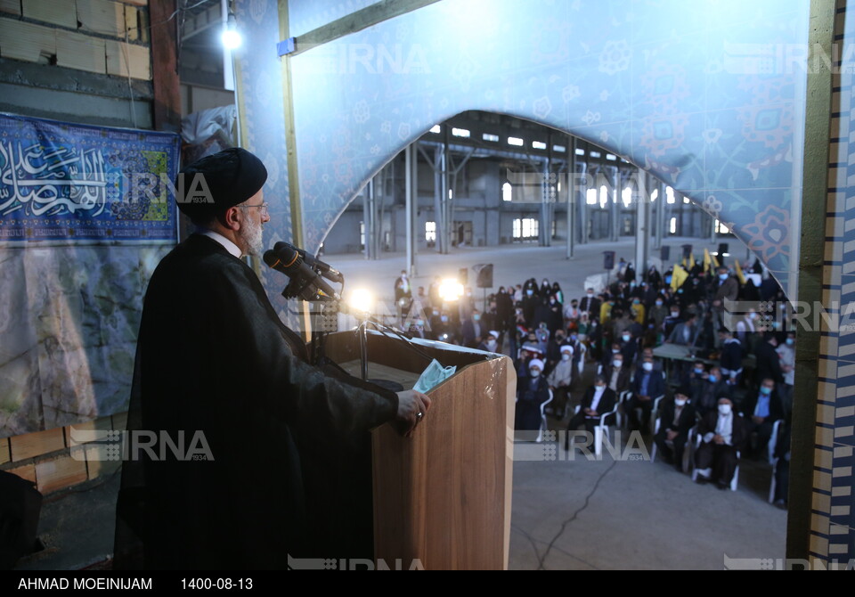 سفر رییس جمهوری به سمنان - حضور در تجمع ۱۳ آبان