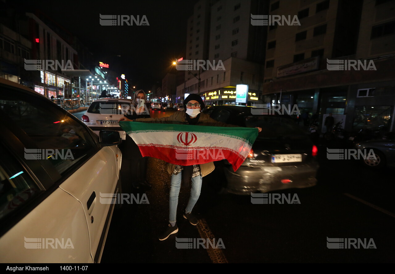 شادی مردم پس از صعود ایران به جام جهانی قطر