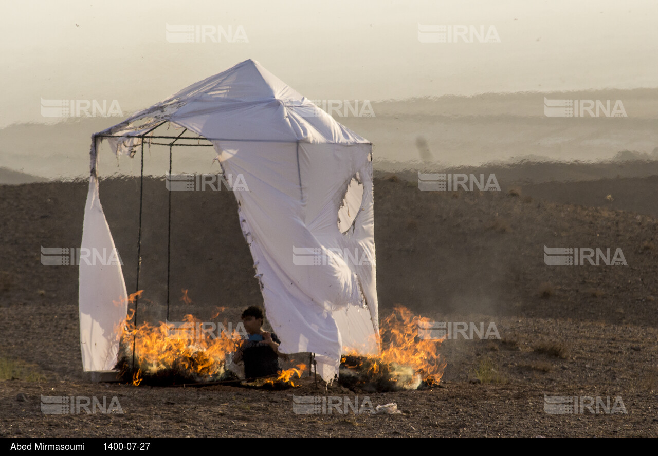 عزاداری در صحرای سمنان