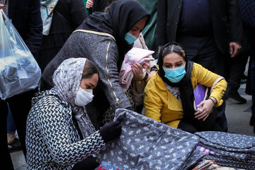 Mercado de compras de Año Nuevo en Irán
