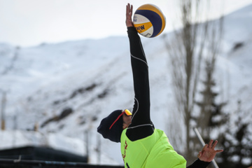 Tournoi national de volley-ball sur neige à Dizin