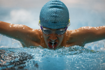 Des compétitions de natation à Téhéran 