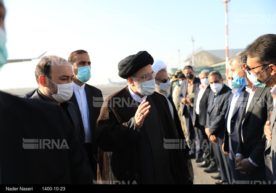 ورود رییس جمهوری به استان هرمزگان