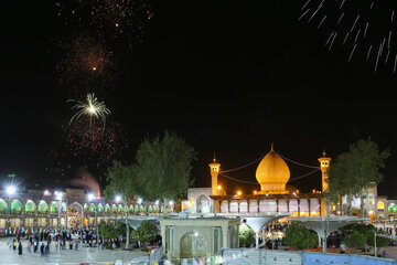 جشن شب نیمه شعبان در حرم احمد بن موسی شاهچراغ(ع)