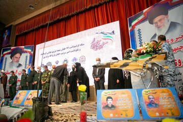 مراسم بزرگداشت امیر سرتیپ خلبان فرج الله براتپور در کرمانشاه