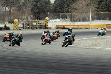 Courses de motos à Téhéran 
