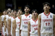 U-18 basketball match between Iran and Turkiye
