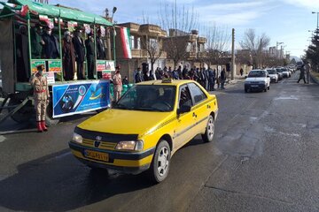 راهپیمایی خودرویی ۲۲ بهمن در اشنویه