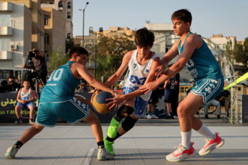 Street football and basketball competitions held in Tabriz