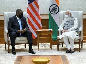 سفر وزیر دفاع آمریکا به هند با هدف گسترش روابط دوجانبه 