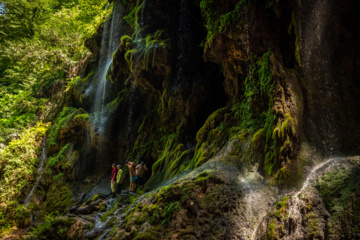 Behesht Baran Waterfall in Iran