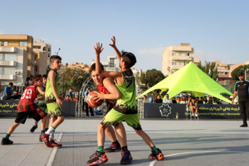 Street football and basketball competitions held in Tabriz